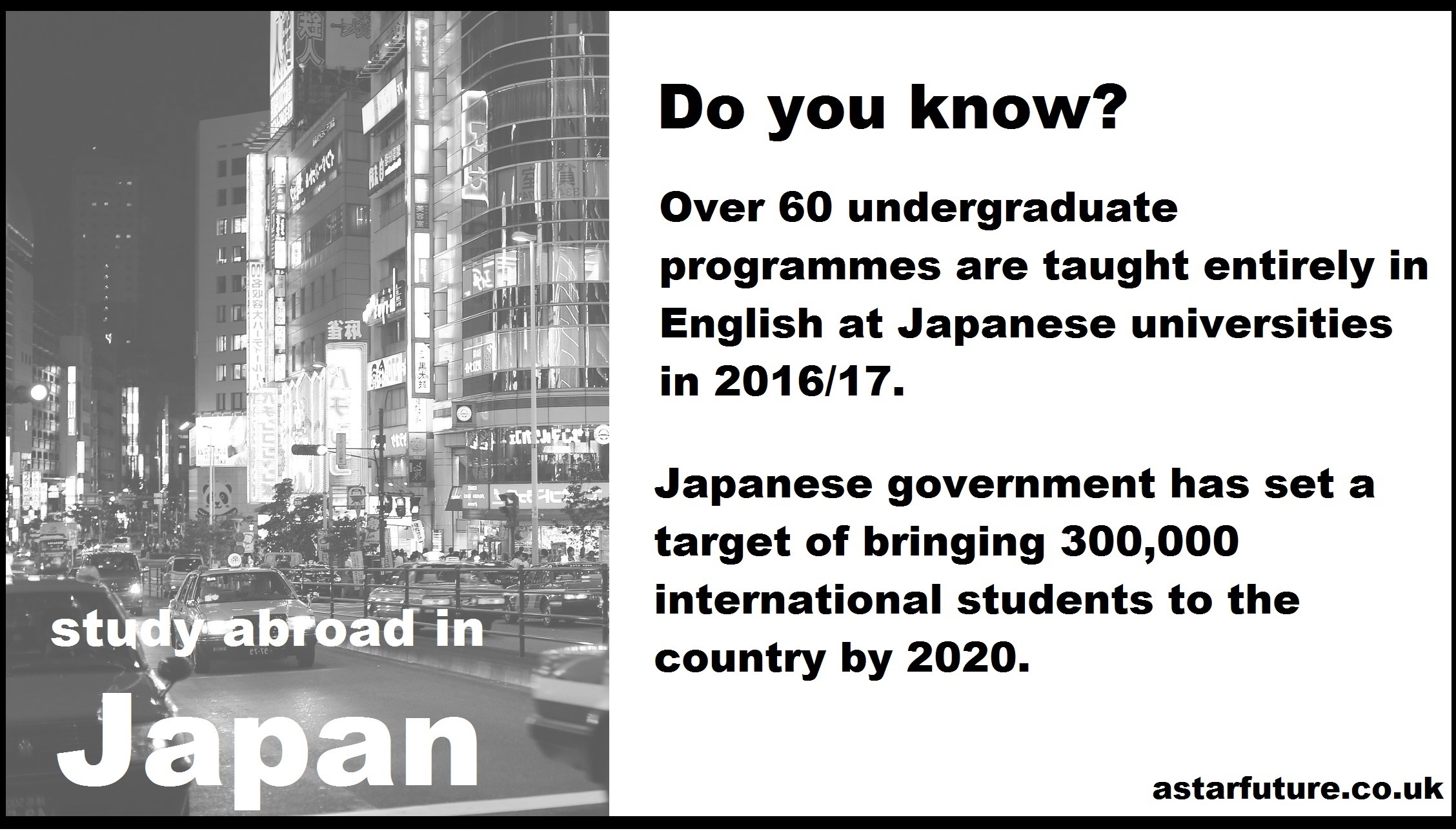 English-taught undergraduate courses in Japan